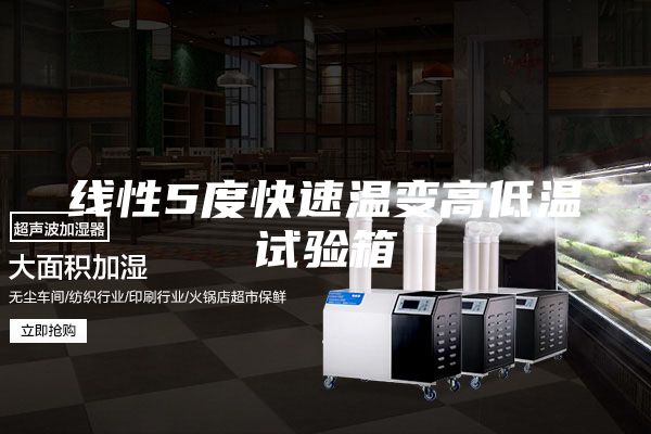 線性5度快速溫變高低溫試驗(yàn)箱